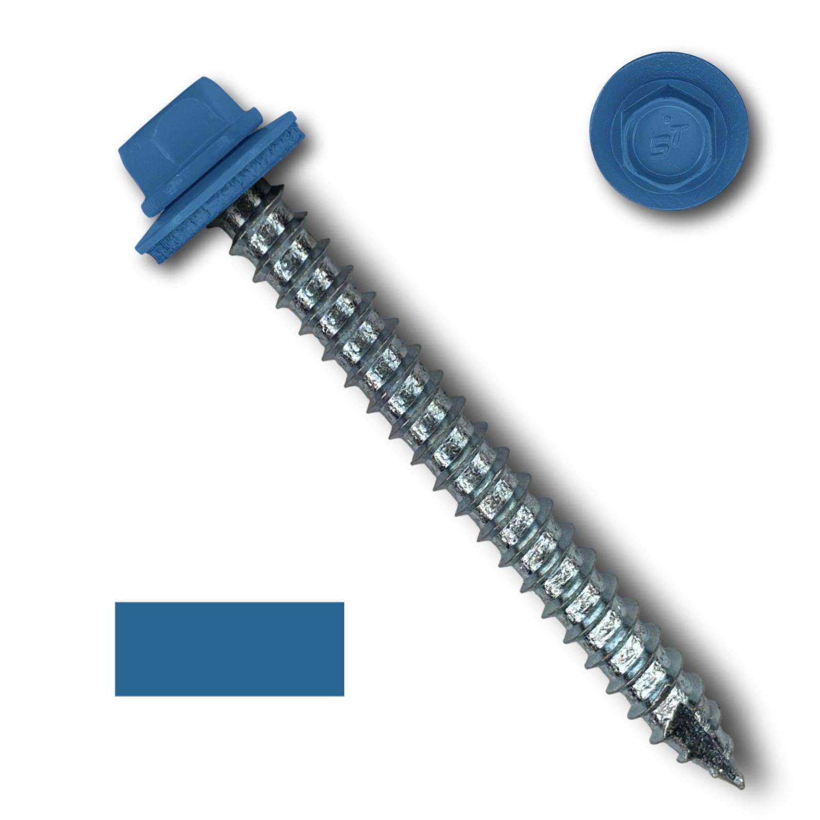 #14 Metal Roofing Screws (Metal-to-Wood) - Oversized Rescue Screw, 250 Pack - 
