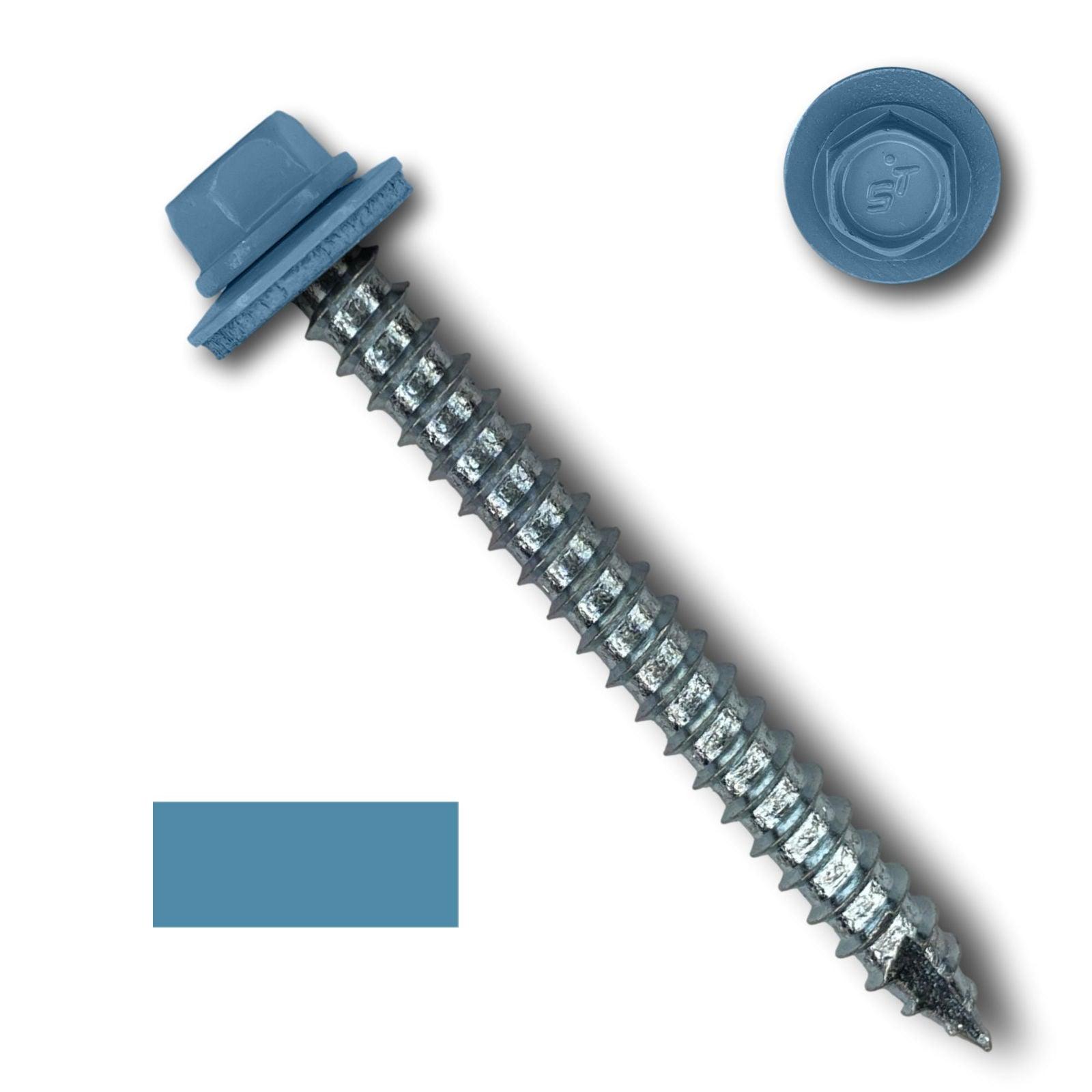 #14 Metal Roofing Screws (Metal-to-Wood) - Oversized Rescue Screw, 250 Pack - 