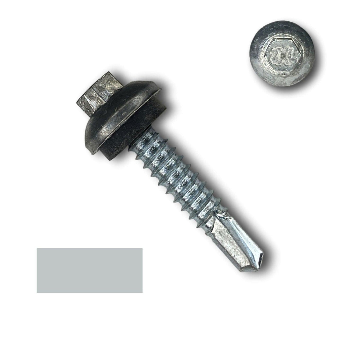 #14 x 1.25" ZXL Dome Cap Metal Building Screws (Metal-to-Metal), Self-Drilling - 250, 500, or 1000 Pack - 