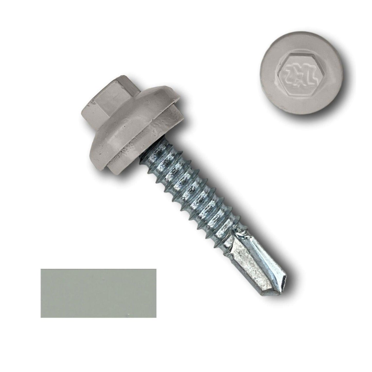 #14 x 1.25" ZXL Dome Cap Metal Building Screws (Metal-to-Metal), Self-Drilling - 250, 500, or 1000 Pack - 