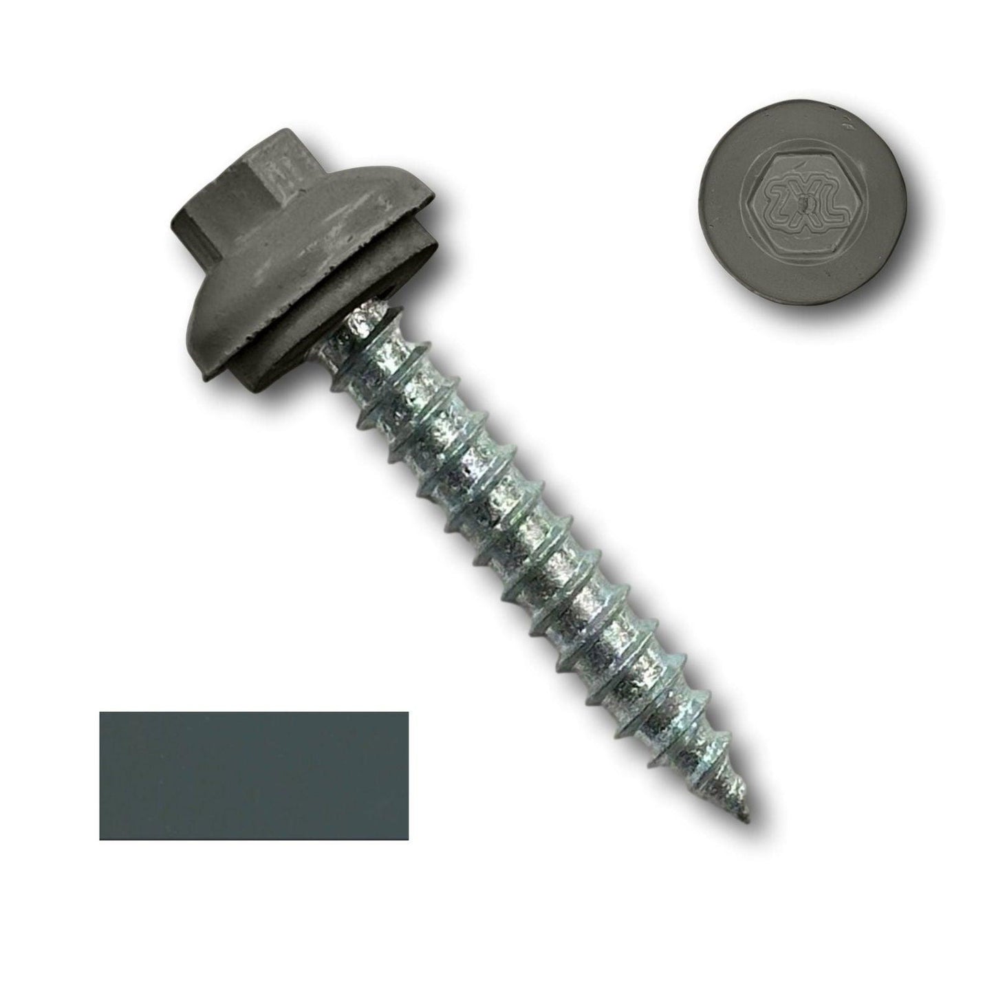 #14 x 1.5" ZXL Dome Cap Metal Roofing Screw (Metal-to-Wood), High-Quality - 250 Pack - 