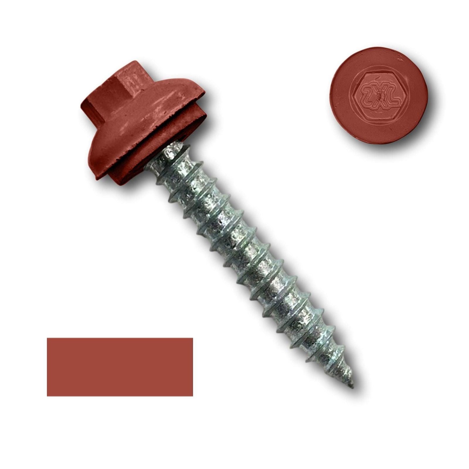 #14 x 1.5" ZXL Dome Cap Metal Roofing Screw (Metal-to-Wood), High-Quality - 250 Pack - 
