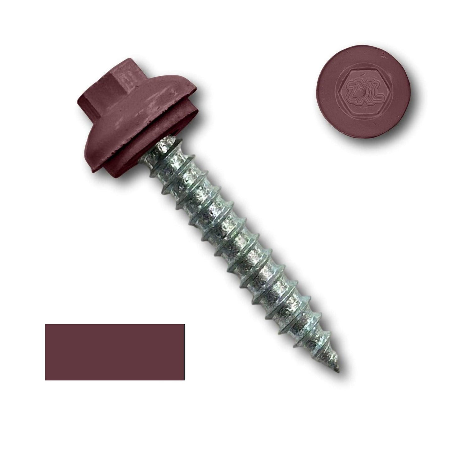 #14 x 1.5" ZXL Dome Cap Metal Roofing Screw (Metal-to-Wood), High-Quality - 250 Pack - 