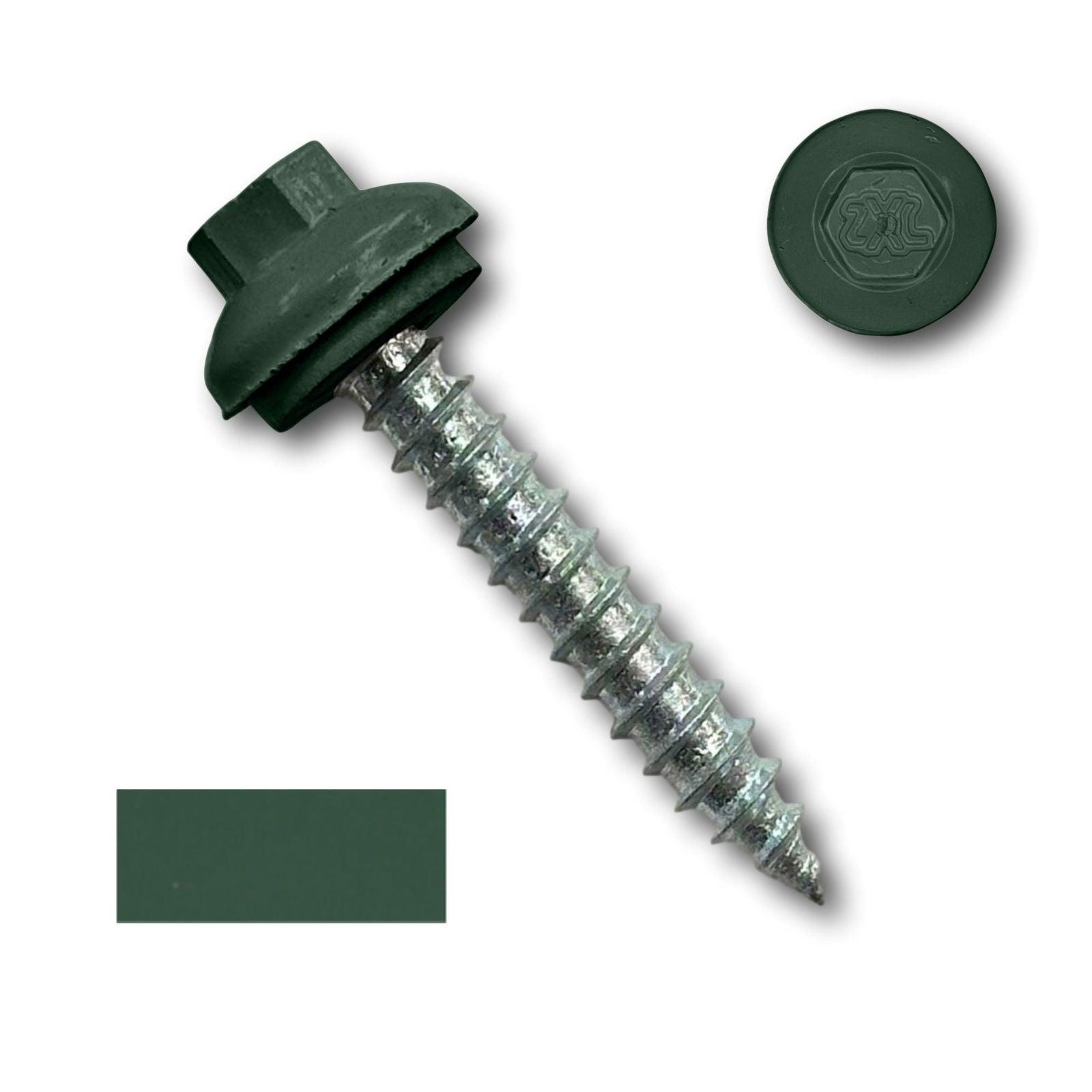 #14 x 1.5" ZXL Dome Cap Metal Roofing Screw (Metal-to-Wood), High-Quality - 250 Pack - 
