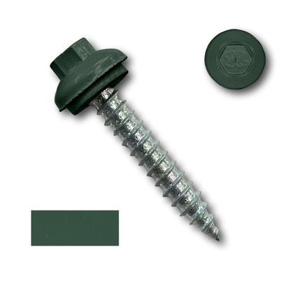 #14 x 1.5" ZXL Dome Cap Metal Roofing Screw (Metal-to-Wood), High-Quality - 250 Pack - 