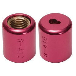 Novent 86682 Locking Refrigerant Cap, 1/4 in Thread, Aluminum/High Grade Brass, Pink, Import