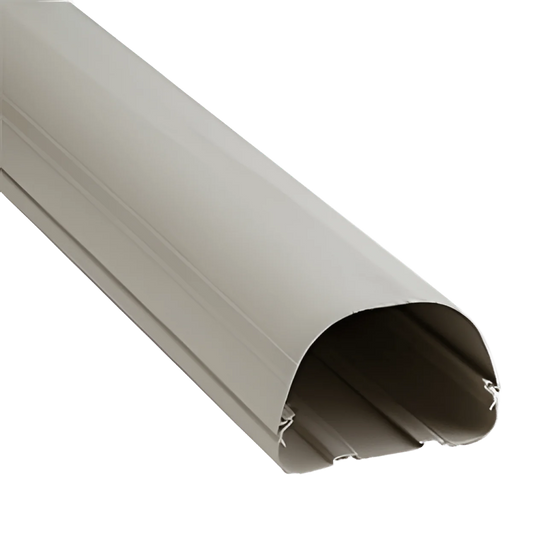 RectorSeal LD122I Fortress Rigid Polyvinyl Chloride Line Set Wall Duct Pipe, 4-1/2 inch x 8 ft