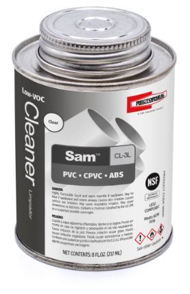 Rectorseal 55930 Sam CL-3 Low Voc Clear 1/2 pt.