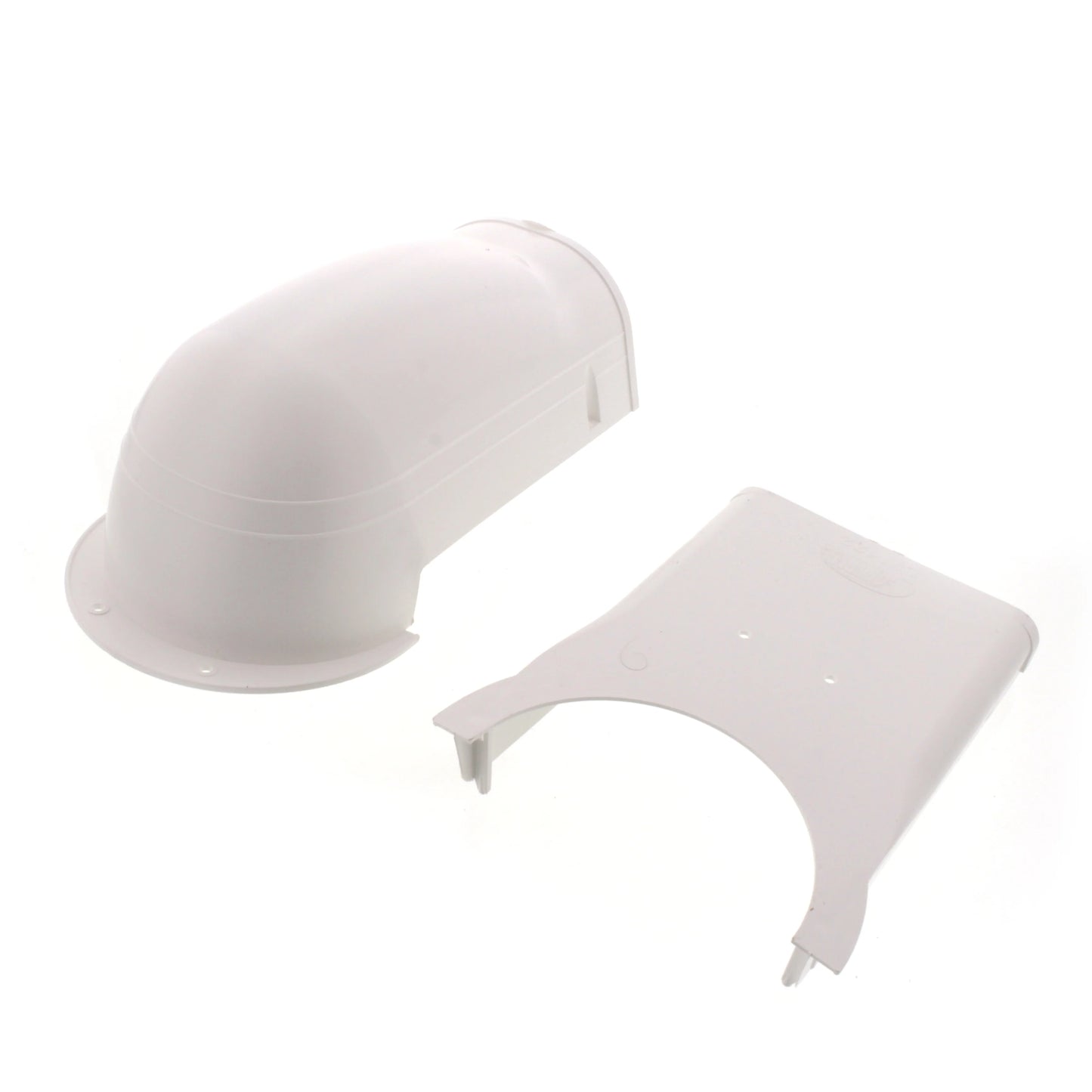 Fortress 4.5" Wall Inlet – LW122W (White) | Lineset Cover Entry Fitting | MRCOOL Compatible