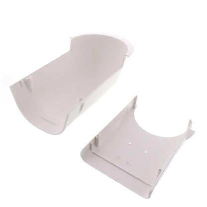 Fortress 4.5" Wall Inlet – LW122W (White) | Lineset Cover Entry Fitting | MRCOOL Compatible