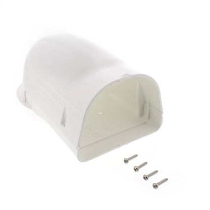 Fortress 4.5" Wall Inlet – LW122W (White) | Lineset Cover Entry Fitting | MRCOOL Compatible