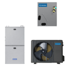 2.5 ton dual fuel HVAC system heat pump and 80k BTU 96 AFUE furnace