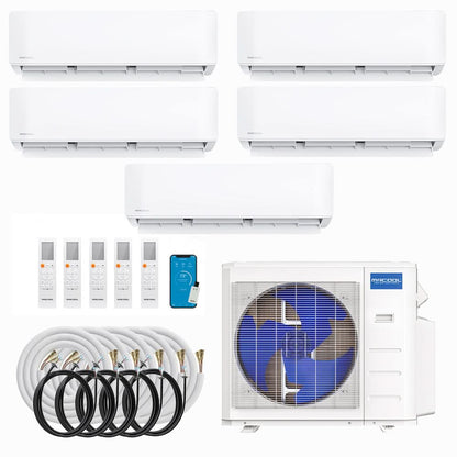 MRCOOL DIY 5th Gen Multi-Zone 5-Zone 36,000 BTU 23 SEER2 (6K + 6K + 9K + 9K + 9K) Ductless Mini-Split Air Conditioner and Heat Pump