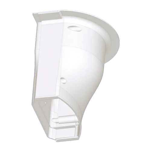 Fortress 4.5" Soffit Inlet – White (84114) | Lineset Cover Intake | MRCOOL Compatible