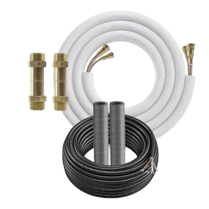50' Install Kit for 9/12/18k with cable for Gen 4 DIY or Easy Pro Systems - 50' Foot Pre-Filled Line Set With Wire and 2 Couplers - 
