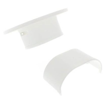 Fortress 4.5" Wall Flange – LWF122W (White) | Lineset Cover Trim Plate | MRCOOL Compatible