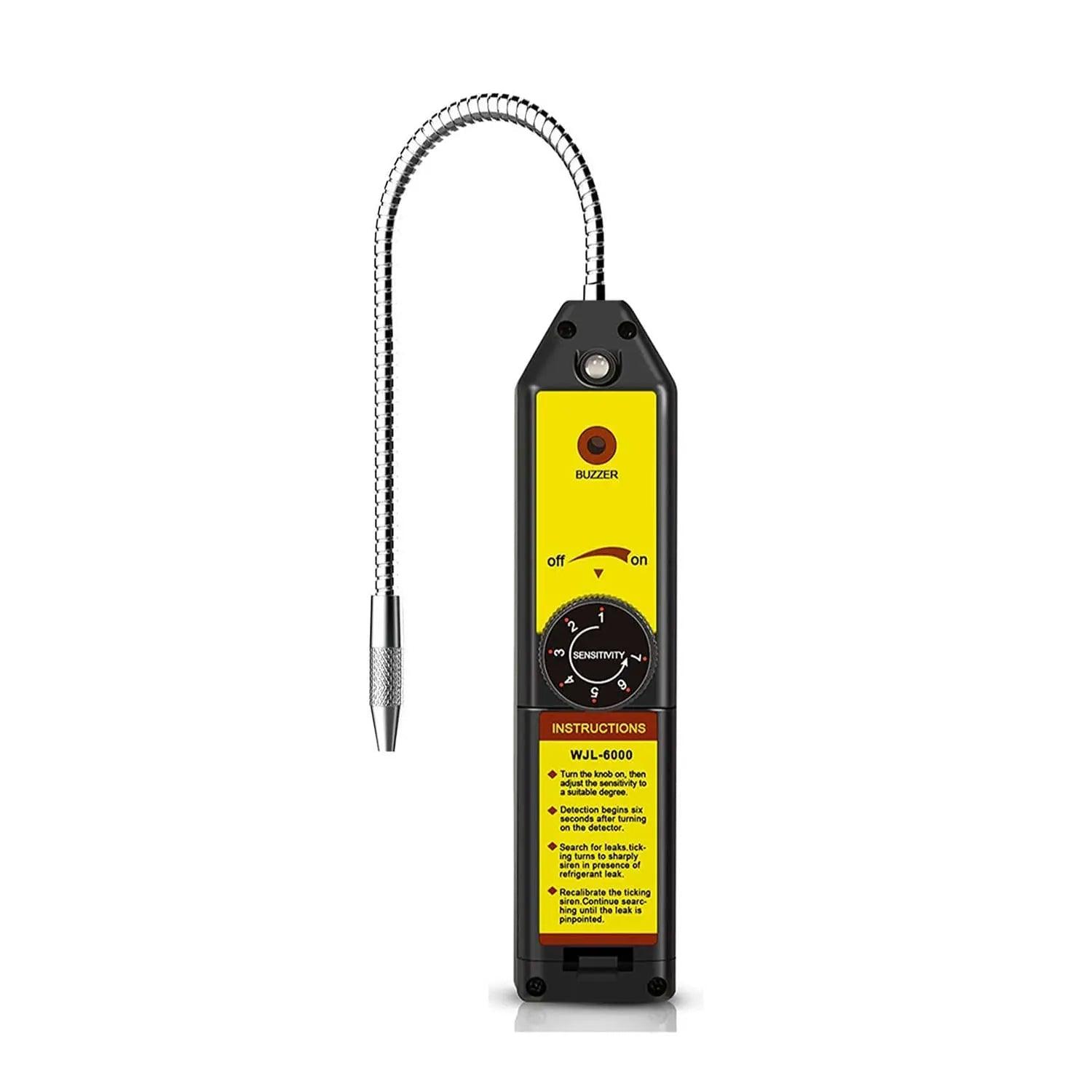Budget-Friendly WJL-6000 Freon Leak Detector – R22, R410A, R134A, R1234YF Halogen Gas Tester - 