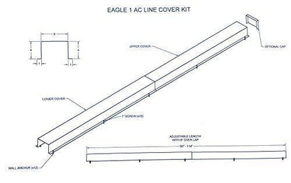 Commercial Series - 24 Gauge Painted Metal HVAC Line Set Covers - Heavy Duty, Multiple Sizes & Colors - 