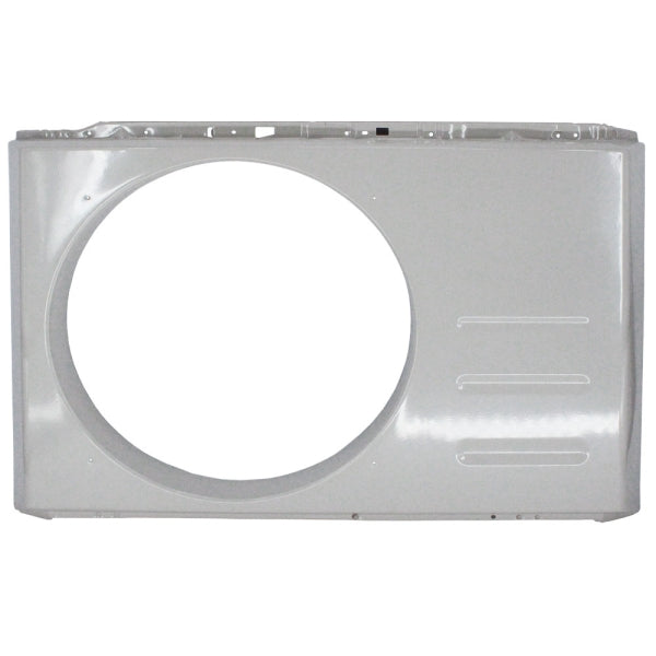 MRCOOL Front Panel Assembly 12222000004463 showing white front panel with large round fan opening