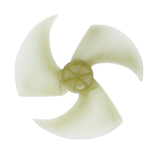 MRCOOL Fan Blade 10335008 showing cream-colored three-blade fan with central mounting hub