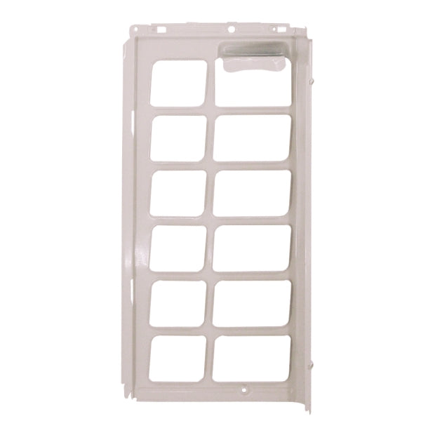 MRCOOL Left Louvered Panel 12222000012135 showing off-white side panel with rows of rectangular openings