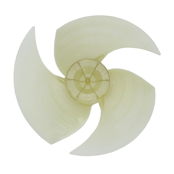 MRCOOL Fan Blade 10434100006 showing cream-colored three-blade fan with central mounting hub