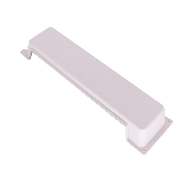 MRCOOL Water Collector 12122000014341 showing long off-white molded cover with mounting tabs