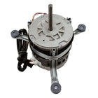 MRCOOL DC Motor 11002015021278 showing vented metal housing, three mounting arms and attached wiring