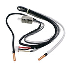 MRCOOL Temperature Sensor 11201011001047 showing sensor harness with copper probes, sleeved leads and wiring connectors