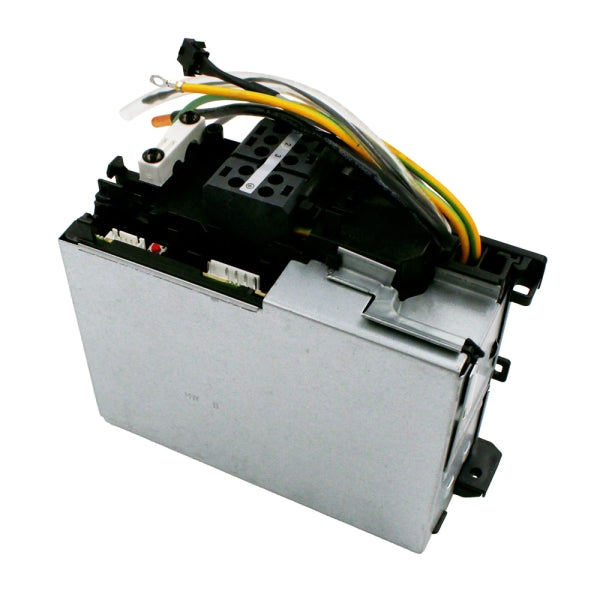 MRCOOL Control Board 17222000044427 showing silver enclosure, black upper bracket and colored wiring leads