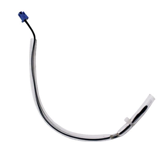 MRCOOL Temperature Sensor 11201007007443 showing curved sensor lead in clear sleeve with blue connector