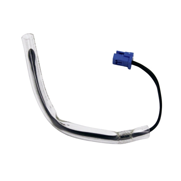 MRCOOL Temperature Sensor 11201007006664 showing curved sensor lead in clear sleeve with blue connector