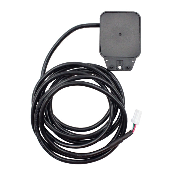 MRCOOL Gas Sensor 11201003000664 showing black rectangular sensor housing with coiled cable and connector