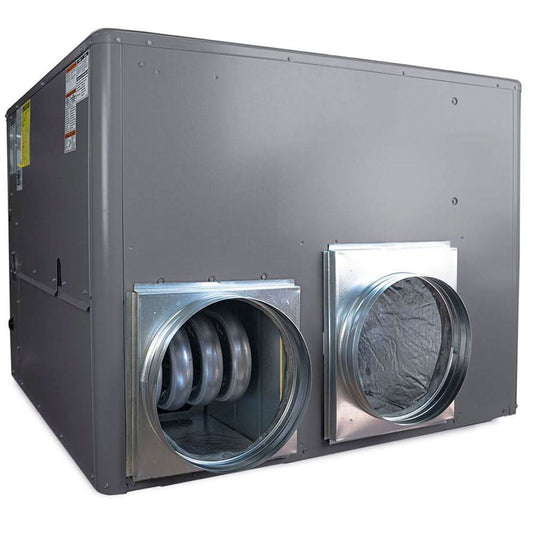 Horizontal Application MrCool Package Unit 14" Square to Round Adapter Kit (14.5" Supply & 18.125" Return) - 