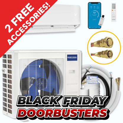 MRCOOL DIY® 5th Gen E Star 12,000 BTU Single Zone Mini Split Complete System with 25ft. Line Set 115V, DIY-12-HP-WM-115D25-0