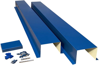 Residential Series - Painted Metal HVAC Line Set Covers - Premium Quality Regal Blue