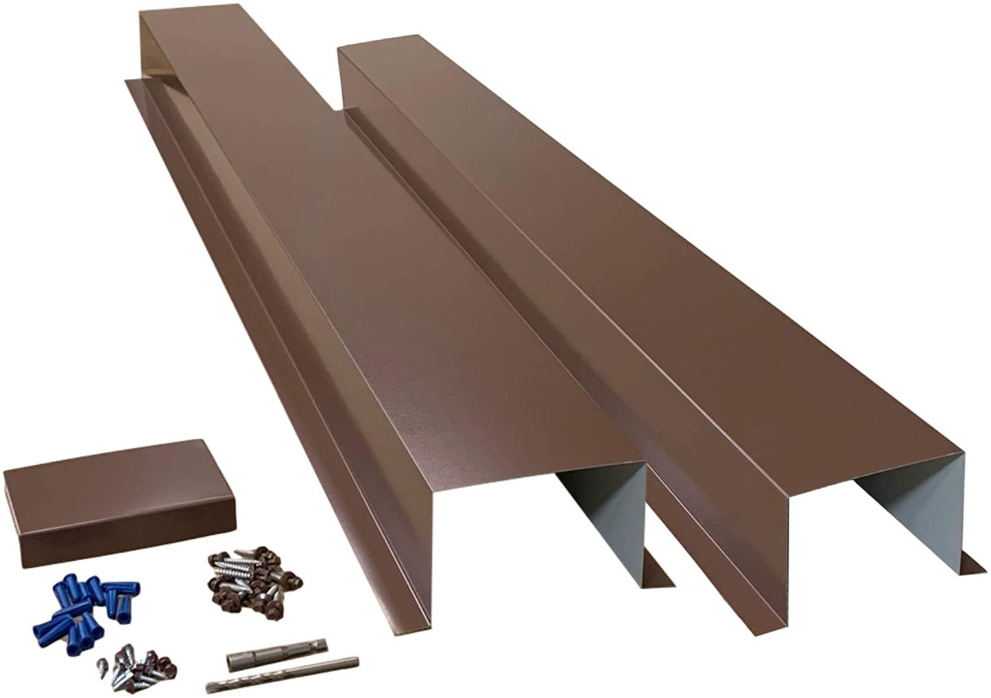 Residential Series - Painted Metal HVAC Line Set Covers - Premium Quality Brown