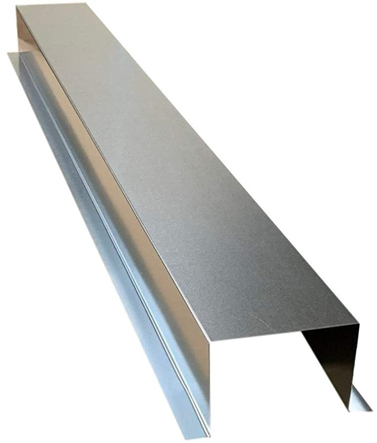 Residential Series - Galvanized & Unpainted HVAC Line Set Cover Extensions - Additional 5 Foot Extension Section Galvanized Steel