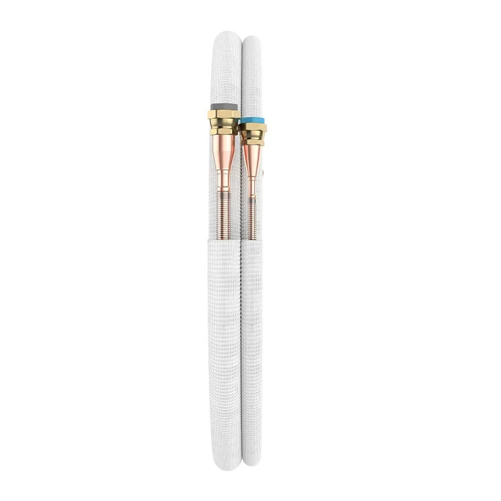 MRCOOL R-454B pre-charged line set available in 15ft, 25ft, 35ft, and 50ft lengths, extendable with MRCOOL DIY couplers for custom HVAC installations