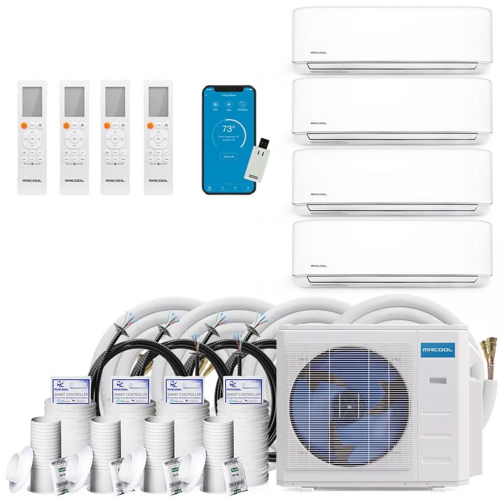 MRCOOL DIY 5th Gen Multi-Zone 4-Zone 36,000 BTU 23 SEER2 (9K + 9K + 9K + 12K) Ductless Mini-Split Air Conditioner and Heat Pump
