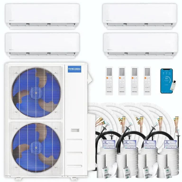 MRCOOL DIY 5th Gen Multi-Zone 4-Zone 48,000 BTU 21.8 SEER2 (9K + 9K + 18K + 18K) Ductless Mini-Split Air Conditioner and Heat Pump