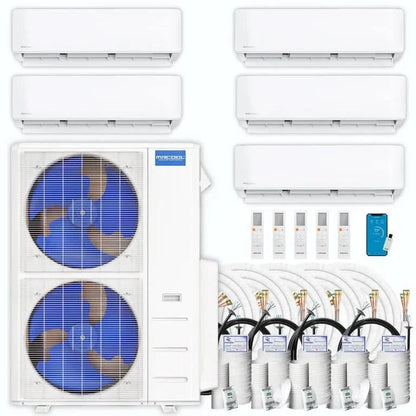 MRCOOL DIY 5th Gen Multi-Zone 5-Zone 48,000 BTU 21.8 SEER2 (9K + 9K + 9K + 12K + 12K) Ductless Mini-Split Air Conditioner and Heat Pump