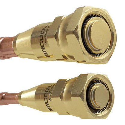 MRCOOL 50 ft. Pre-Charged 3/8" x 3/4" No-Vac Quick Connect Line Set for Central Ducted and Universal Series, NV50-3834 - 