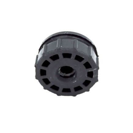 Crossflow fan bearing assembly showing installation orientation on non-motor side of blower fan