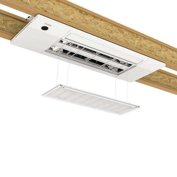 MRCOOL DIY 4th Gen 18K BTU, 1.5 Ton, 22 SEER, Ductless Mini-Split Heat Pump Complete System with Ceiling Cassette Air Handler & 25 Ft. Line Set - 
