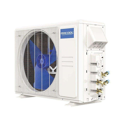 MRCOOL DIY 4th Gen 2-Zone 18,000 BTU 21 SEER (9K + 9K) Ductless Mini Split AC and Heat Pump with Ceiling Cassettes - 230V - 