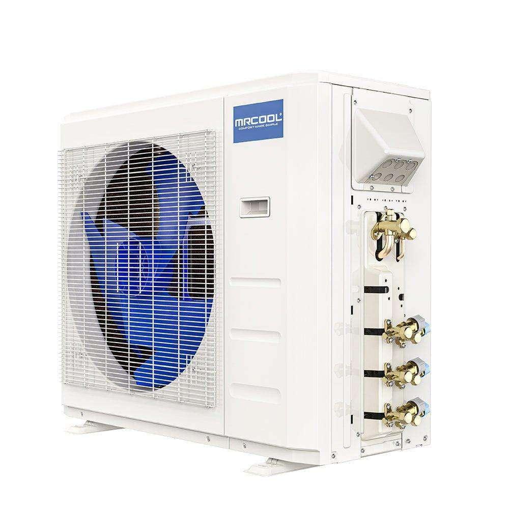 MRCOOL DIY 4th Gen 2-Zone 27,000 BTU 22 SEER (9K + 18K) Ductless Mini Split AC and Heat Pump with Ceiling Cassettes - 230V - 