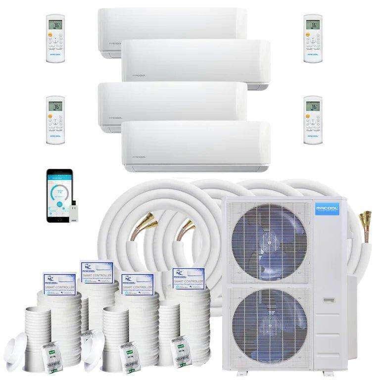 MRCOOL DIY Mini Split - 48,000 BTU 4 Zone Ductless Air Conditioner and Heat Pump with Install Kit - 