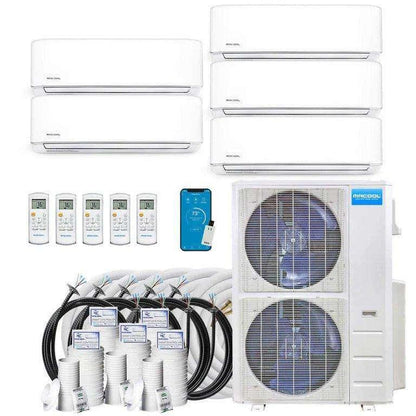MRCOOL DIY Mini Split - 48,000 BTU 5 Zone Ductless Air Conditioner and Heat Pump with Install Kit - 