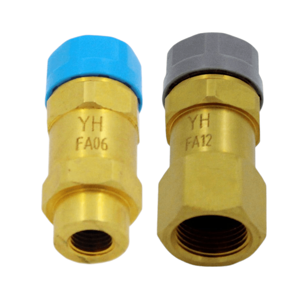 Quick Connect Fitting Set (06 and 12) for MRCOOL 12K or 18K Ductless Heat Pump Condenser (DIY or EZPRO Series) - 